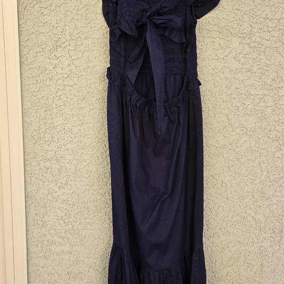 Sea New York Gladys Navy Smocked Maxi Dress - Picture 11 of 14